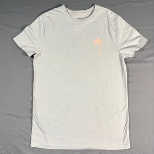 Goodfellow Men's Grey Palm Tree Graphic T-Shirt Small | Short Sleeve